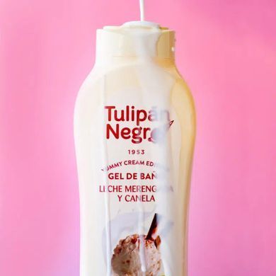Гель для душу МОЛОЧНЕ БІЗЕ - TULIPAN NEGRO BATH & SHOWER GEL Milk Meringue and Cinnamon, 650 мл