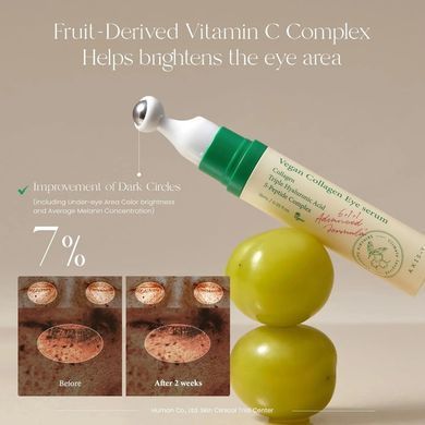 Коллагеновая сыворотка под глаза от морщин и темных кругов - AXIS-Y Vegan Collagen Eye Serum, 10 мл