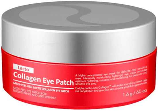 Антивозрастные гидрогелевые патчи с коллагеном и лактобактериями - Medi Peel Red Lacto Collagen Eye Patch, 60 шт