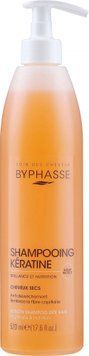 Кератиновый шампунь для сухих волос - Byphasse Keratin Shampoo Sublim Protect, 520 мл