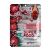 Тканевая маска для лица с экстрактом граната - Eyenlip Super Food Pomergranate Mask, 23 мл, 1 шт