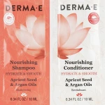 Derma E Набір пробників Hydrate & Smooth Set (shmp/10ml + cond/10ml)