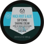 The Body Shop Крем для гоління "Корінь макі й алое" Maca Root & Aloe Softening Shaving Cream For Men