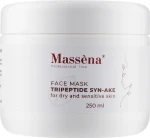 Massena Маска для обличчя з трипептидом для сухої й чутливої шкіри Face Mask Steam Tripeptide Syn-Ake For Dry And Sensitive Skin
