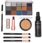 Makeup Revolution Набір The Rock Star (eye/palette/16.5g + highl/6.5g + fix/sprey/100ml + lipstick/3.5g + eye/pen/1.2g + brush/3) - фото N4