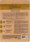 Qiriness Маска ліфтингова гідрогелева з 24к золотом, натуральна формула Wrap d’Or Gold Illuminating Mask - фото N2