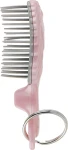 Tangle Angel Расческа-брелок детская, светло-розовая Baby Brush Pink - фото N3