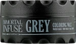 Immortal Серый цветной воск для волос Infuse Grey Coloring Wax - фото N2