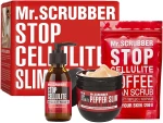 Mr.Scrubber Набор "Похудеть к лету вместе с Mr.Scrubber" Stop Cellulite Body (oil/100ml + cr/hot/250g + scrub/200g)