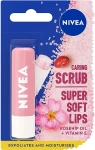 Nivea Скраб-бальзам для губ з олією шипшини Caring Scrub Super Soft Lips Rosehip Oil + Vitamin E