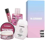 Mr.Scrubber Набор Sweet Raspberry (lip/balm/5g + lip/scrub/50ml + h/cr/50ml + sanitizer/30ml)