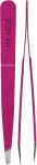 Nikk Mole Набір з двох пурпурових пінцетів для брів у чохлі - фото N2