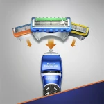 Gillette Набор Fusion ProGlide Styler (стайлер/1шт + сменная кассета/1шт + насадки/3шт) - фото N7