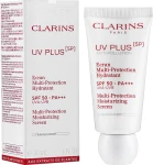 Clarins Увлажняющий защитный флюид-экран для лица UV Plus [5P] Anti-Pollution SPF 50 - фото N2