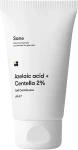 Sane Гель для обличчя очищувальний Azelaic Acid + Centella 2% Soft Gel-Mousse pH 6.7