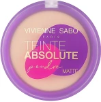 Vivienne Sabo Mattifying Pressed Powder Teinte Absolute Matte Матовая пудра с эффектом обнаженной кожи