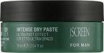 Screen Моделювальна глина для волосся з матовим ефектом сильної фіксації For Man Intense Dry Paste