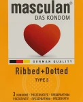 Masculan Презервативи "Ribbed+Dotted"