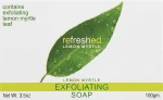 Tea Tree Therapy Мыло на растительной основе натуральное освежающее отшелушивающее с маслом лимонного мирта Exfoliating Soap
