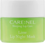 Нічна маска для губ "Лайм" - Carenel Lime Lip Night Mask, міні, 5 г