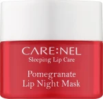Нічна маска для губ "Гранат" - Carenel Pomegranate Lip Night Mask, міні, 5 г
