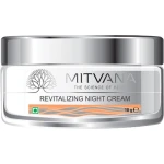 Ночной восстанавливающий крем для лица с миндалем - Mitvana Revitalizing Night Cream with Almond & Palasha, 10 мл - фото N2