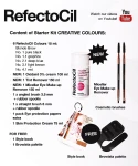 RefectoCil Набор "Starter Kit" (cr/75ml + fluid/100ml + fluid/100ml + oxidant/100ml + h/color/6x15ml/ + paper/80шт. + brush/5шт. + palette/1шт. + disc + bag) - фото N3