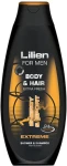 Lilien Мужской шампунь-гель для душа "Экстрим" For Men Body & Hair Extreme Shower & Shampoo