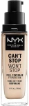 NYX Professional Makeup Can't Stop Won't Stop Full Coverage Foundation Стійка тональна основа для обличчя - фото N4