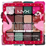 NYX Professional Makeup Ultimate Flamingo Frost Eyeshadow Palette Палетка тіней для повік, 16 відтінків - фото N5