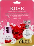 Ekel Освежающая тканевая маска с экстрактом розы Ultra Hydrating Essence Mask Rose