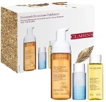 Clarins Набор Essenziali Detersione Esfoliante (cl/mousse/150ml + rem/30ml + f/lot/50ml)