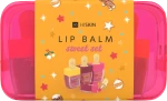 Набір подарунковий бальзами для губ у косметичці. - HiSkin Lip Balm Sweet Set, 3 продукта - фото N2