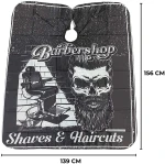 SPL Пеньюар парикмахерский, 905073-18, черный Barber - фото N3