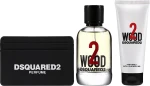 Dsquared2 2 Wood Набор (edt/100ml + sh/gel/100ml + card/holder/1pcs)