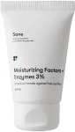 Sane Крем для обличчя захисний із зволожувальним фактором та ензимами Moisturizing Factors + Enzymes 3%