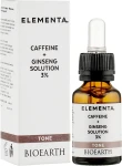 Bioearth Сыворотка для лица "Кофеин + Женьшень 3%" Elementa Tone Caffeine + Ginseng Solution 3% - фото N2