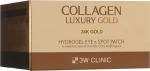 Патчі для шкіри навколо очей з колагеном та золотом - 3W Clinic Collagen & Luxury Gold Eye Patch, 60 шт - фото N4