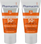 Pharmaceris Набір S Broad Spectrum Sun Protect Cream SPF50 (f/cr/2*50ml) - фото N2