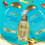 OGX Набор "Секрет ухоженных волос" Moroccan Argan Oil of Morocco (shm/385ml + cond/385ml) - фото N9