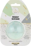 Be Trendy Бомба для ванни "Конопляна олія й ламінарія" Shimmer Bath Bomb Hemp Oil & Laminaria Emerald Shine