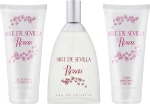 Instituto Espanol Aire de Sevilla Rosas Набор (edt/150ml + b/cr/150ml + sh/gel/150ml) - фото N2