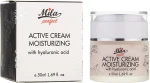 Mila Зволожувальний крем для обличчя, з гіалуроновою кислотою Perfect Active Cream Moisturizing With Hyaluronic Acid - фото N2