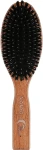 Gorgol Гребінець для волосся на гумовій подушці із зубцями зі щетини кабана та нейлону, 11 рядків
