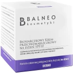Balneokosmetyki Денний біосульфідний крем для обличчя проти зморщок з гіалуроновою кислотою та вітаміном Е для зрілої шкіри SPF10