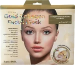 GlySkinCare Колагенова маска для обличчя, із золотом Gold Collagen Facial Mask - фото N2