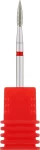 Nail Drill Фреза алмазна "Полум'я" 243 021R, діаметр 2,1 мм, червона
