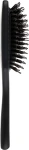 Krago Расческа для волос с натурального дуба с натуральной щетиной кабана, черная Eco Wooden Brush - фото N2