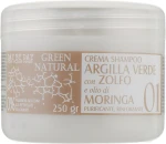 Alan Jey Крем-шампунь із зеленою глиною, біосіркою й олією моринги Green Natural Cream-Shampoo - фото N2