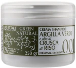 Alan Jey Крем-шампунь с зеленой глиной и маслом рисовых отрубей Green Natural Cream-Shampoo